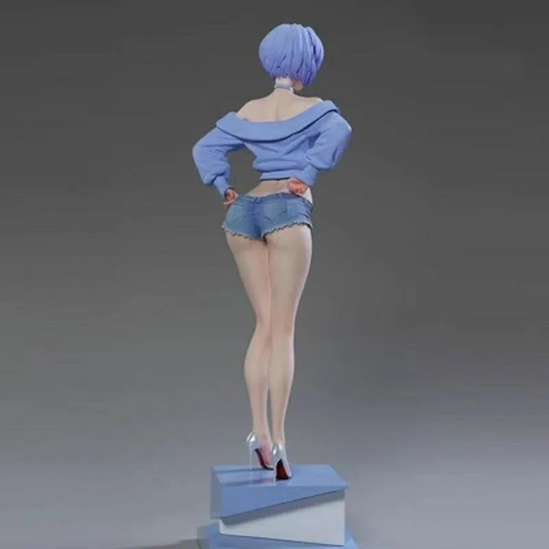 Schoolgirl Rei Ayanami Premium Version 26CM Limited Edition Anime Series GK Figure Statue Collectible Toy