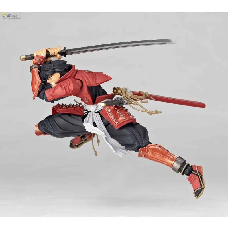Kaiyodo Original Finished Movable Doll Series Drifting Samurai Shimazu Toyohisa Anime Figure Model Toys Model Gifts for Boys