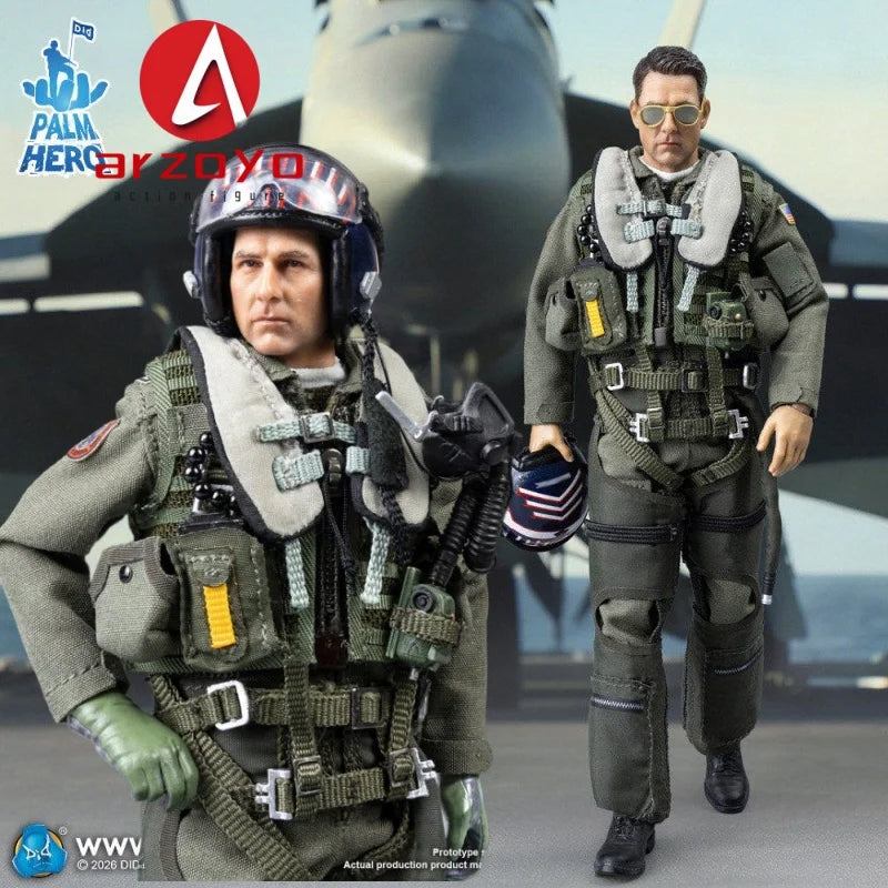 DID XM80031 1/12 Männlicher Marine-Ausbilder Pilot Soldat Super Flexible Actionfigur 15 cm Sammlermodell Puppe