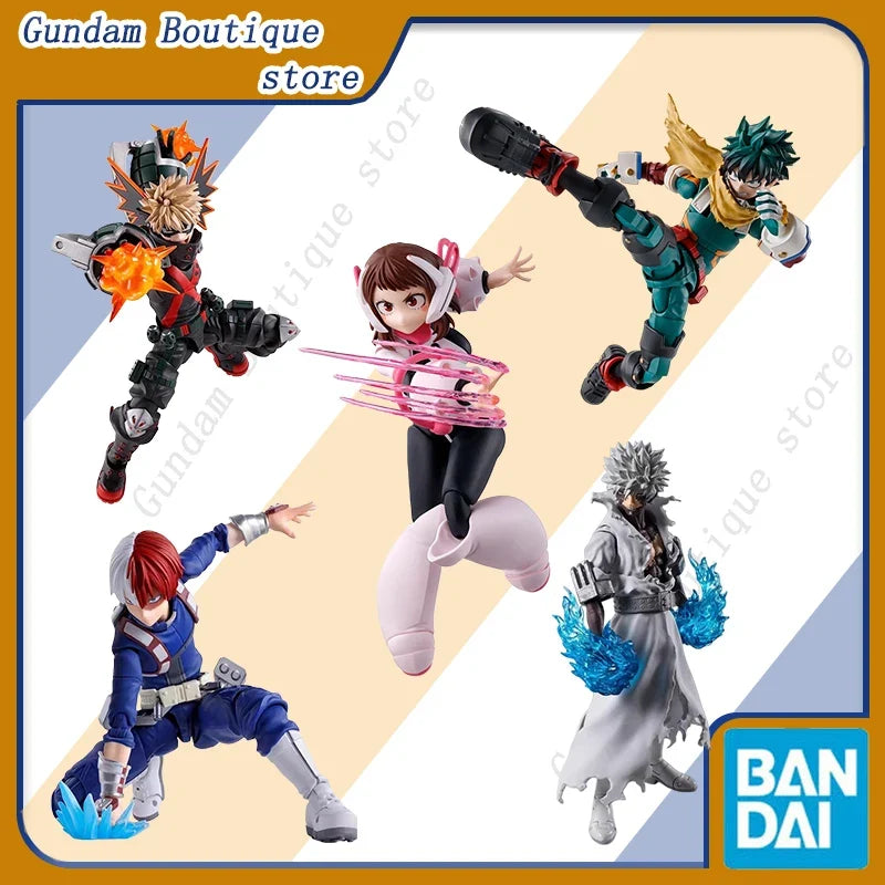 Bandai Genuine SHF My Hero Academia Todoroki Shoto Bakugou Katsuki Ochaco Uraraka Dabi Anime Action Figure Model Toys Gift Kid