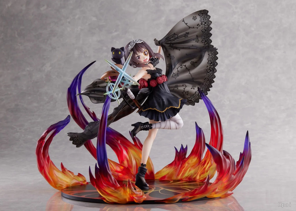【Original】F:NEX Kono Subarashii Sekai Ni Shukufuku O! Megumin Black Rose Dress 1/7 Model Toys