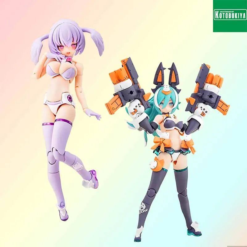 IN STOCK Kotobukiya MEGAMI DEVICE PUNI MOFU XIAO PUNI MOFU LANG Anime Action Figure Assembly Model Toys Collectible Model