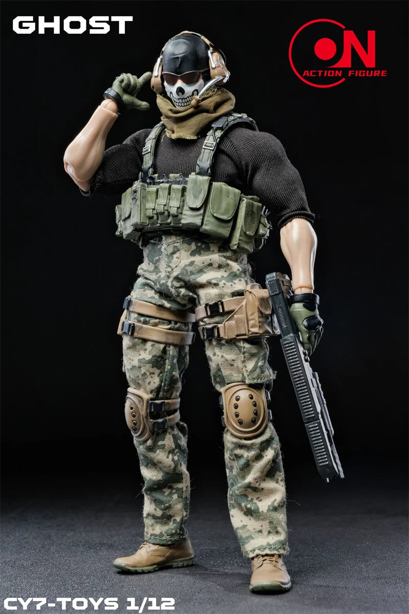 2026 Q1 CY7-TOYS 1/12 Scale Ghost Squad Special Forces Male Warrior Full Set 6inch Action Figure Body Original And Collectible