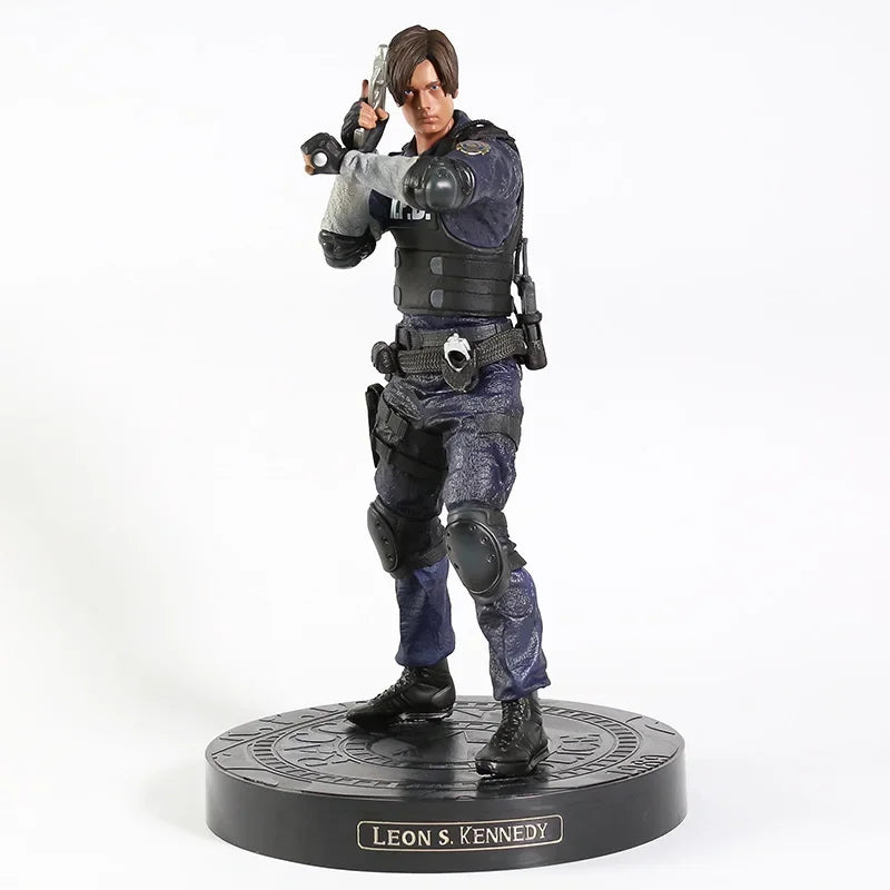 Biohazard RE Leon S. Kennedy / Jill Valentine Figure Figuine Model Statue Decoration PVC Toy