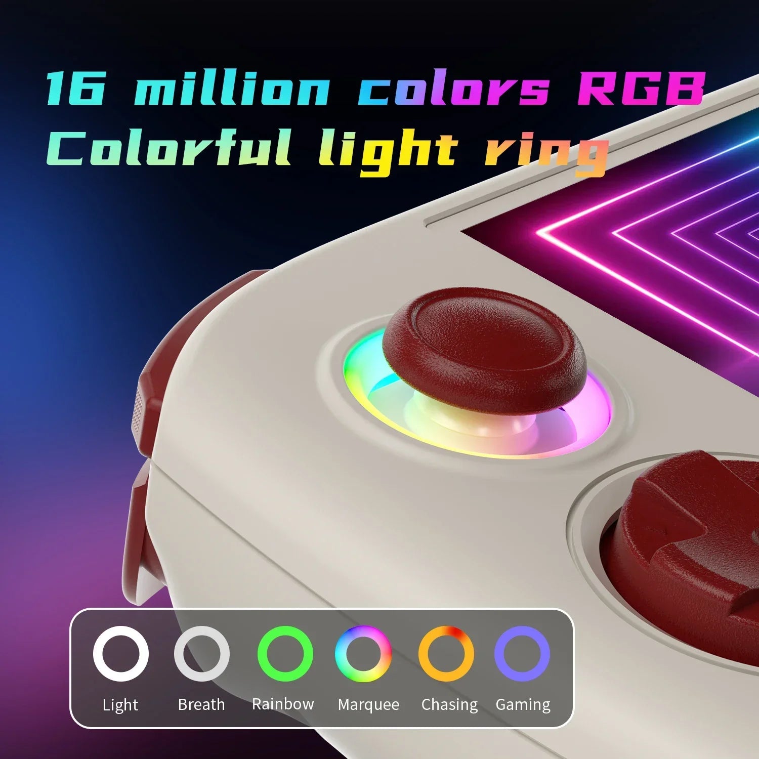 ANBERNIC RG Cube Handheld Game Console 3.95'' IPS Touch Screen Android13 RGB Lighting Effect RGCUBE Streaming Retro Video Player