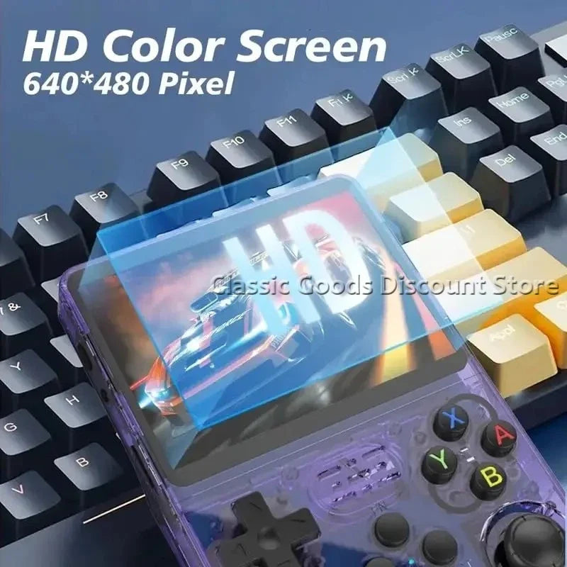 R36S Retro Handheld Game Console Original Arkos System 3.5 Inch IPS Screen Portable Pocket Video Player 64GB 128GB Kid Gift