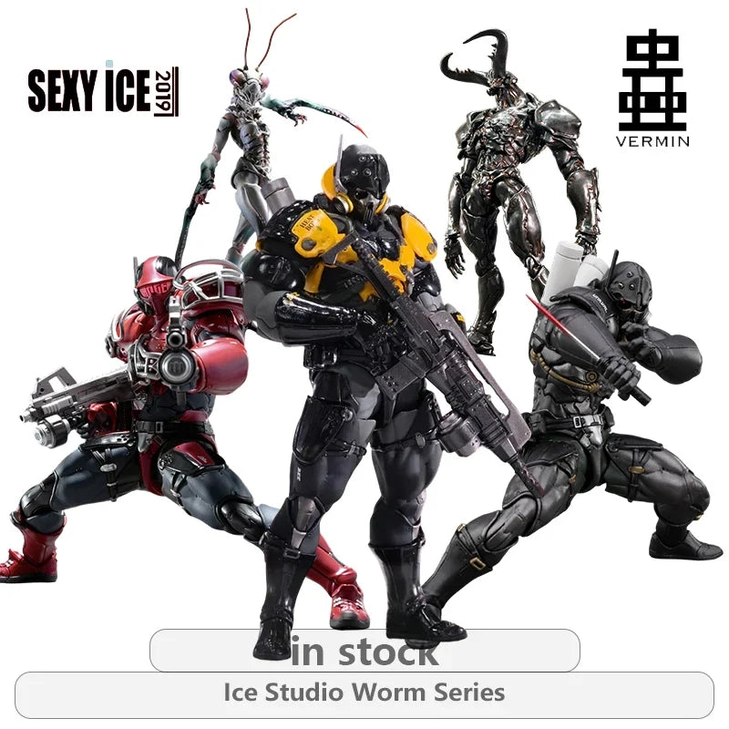 SEXYICE Original Insect Series Eliminator\Smasher Smasher Anime Action Figure Model Toys Movable Model Ornaments Gifts Fo Boys