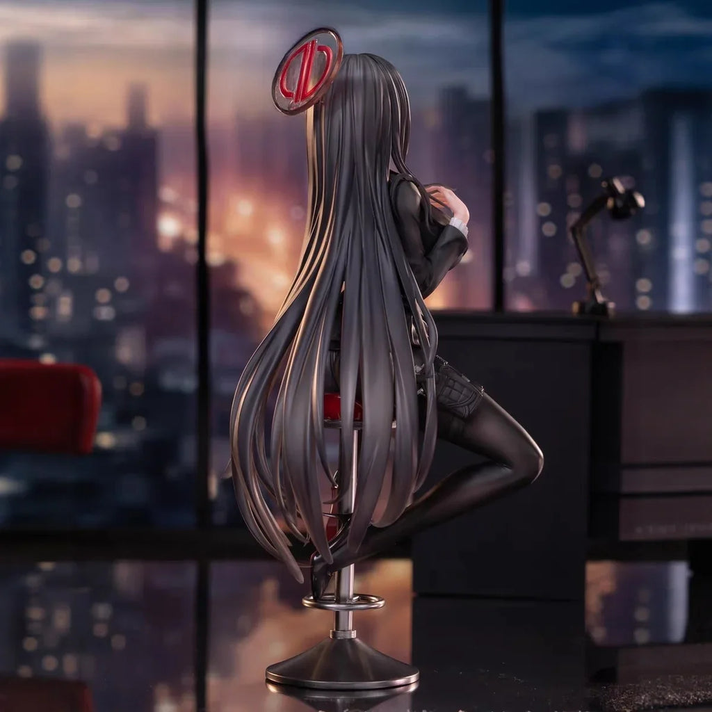Blue Anime Girl Figure Desktop Decoration Gng PC Case Ornament Constant orm School Girl Collectible Statuette PVC Model