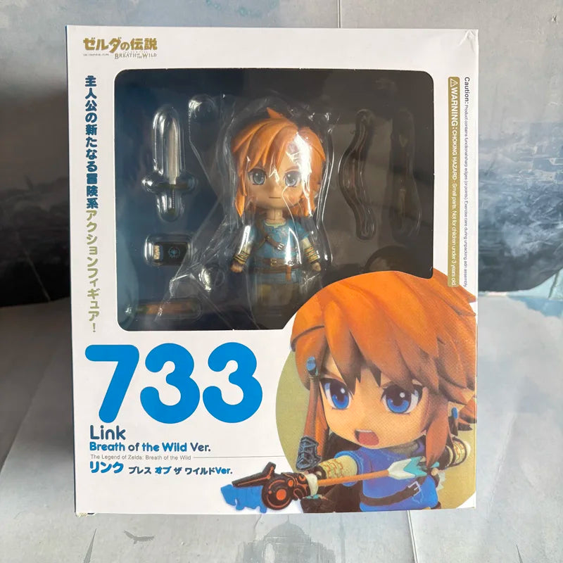 733-DX Game The Legend of Zelda Link Breath of the Wild Ver. PVC 733-DX Ver Edition Deluxe Version Link Action Movable Toys