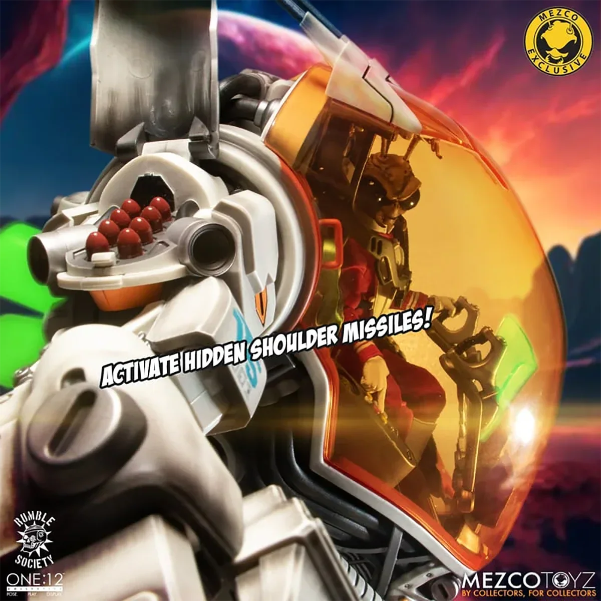 Original MEZCO One:12 Collective Void Cadet Gomez and Vortex Strike Suit Figures In Stock Action Collection Model Toys