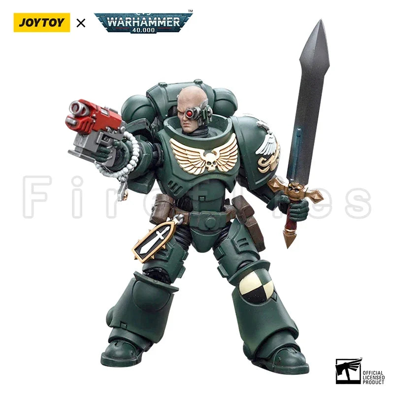 1/18 JOYTOY Action Figure 40K Dark Angels Intercessors Brother Nadael Asharr Re-issue Version Anime Model Toy