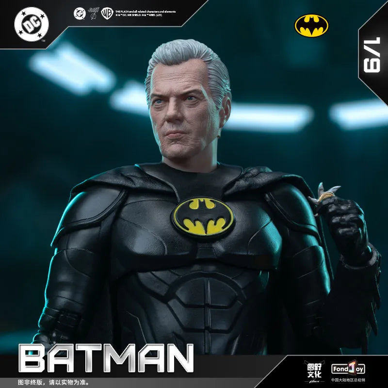 New FondJoy Keaton Batman Figure DC Justice League Figures Detective Comics 1/9 BATMAN KEATON PVC Joint Movable Model Kid Toy