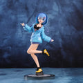 Re Zero Rem Anime Girl Figure Cute Winter Hoodie Style Collectible Action Figure Desktop Display For Anime Fans Collection