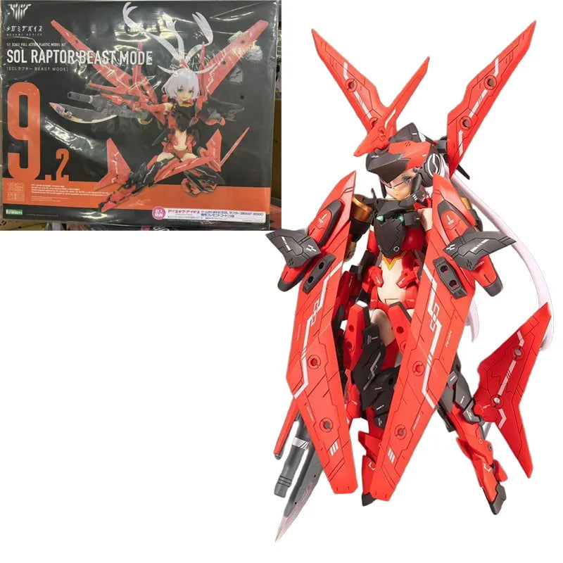 Kotobukiya Original  MEGAMI DEVICE SOL RAPTOR BEAST MODE ROAD RUNNER HORNET LOW VISIBILITY Action Figure Assembly Model Toys