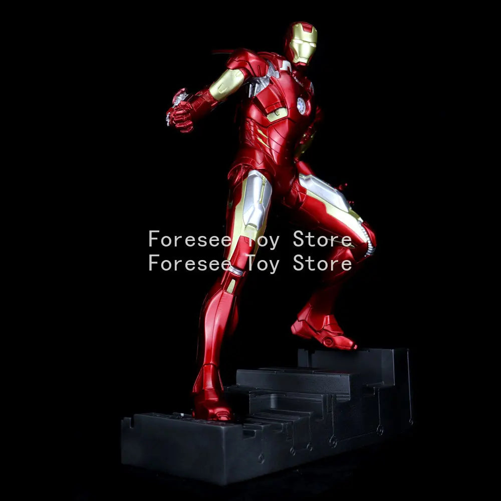 50cm Mark7 Figure Marvel Comics Anime Figure Collection Light-up Resin Model Desktop Ornament Decorations Best Gift for Children