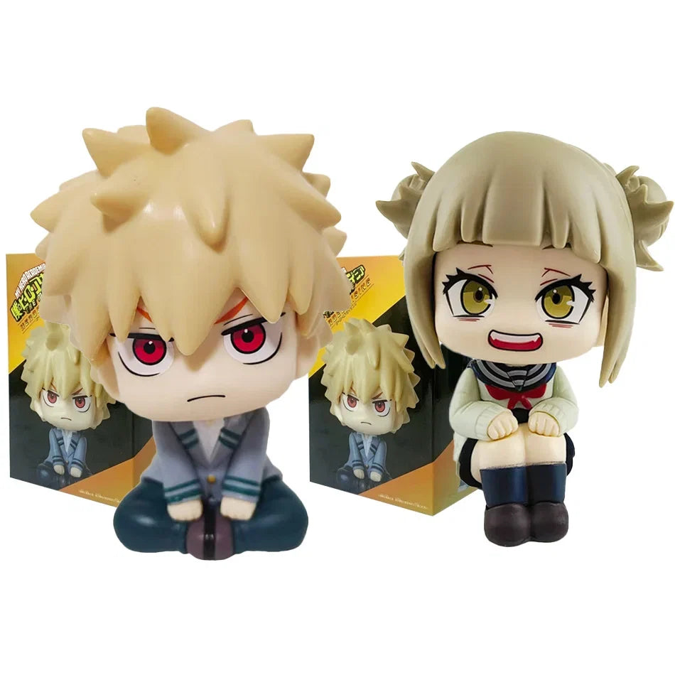 10cm Boku no Hero Academia Anime Figure Midoriya Izuku Action Figure Bakugo Katsuki/Todoroki Shoto Figurine PVC Collection Toys