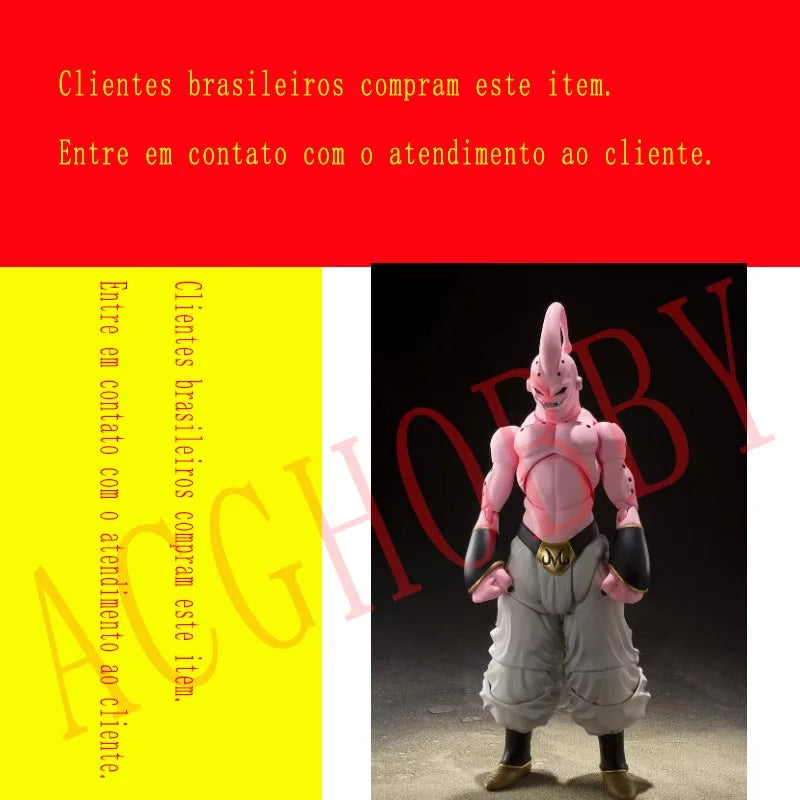 In Stock Original SH Figuarts Dragon Ball SHF Majin Buu Boo Super Action Figures Model Toys Anime Figura Pvc Gifts Size 190m