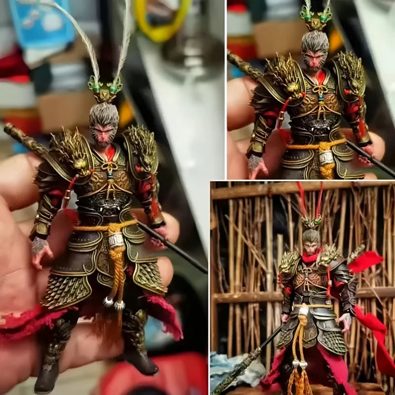 Black Myth: Wukong Anime Figures 10cm Wukong Figure Joint Movable Models Statue Collection Desk Decora Toys Kids Christmas Gifts