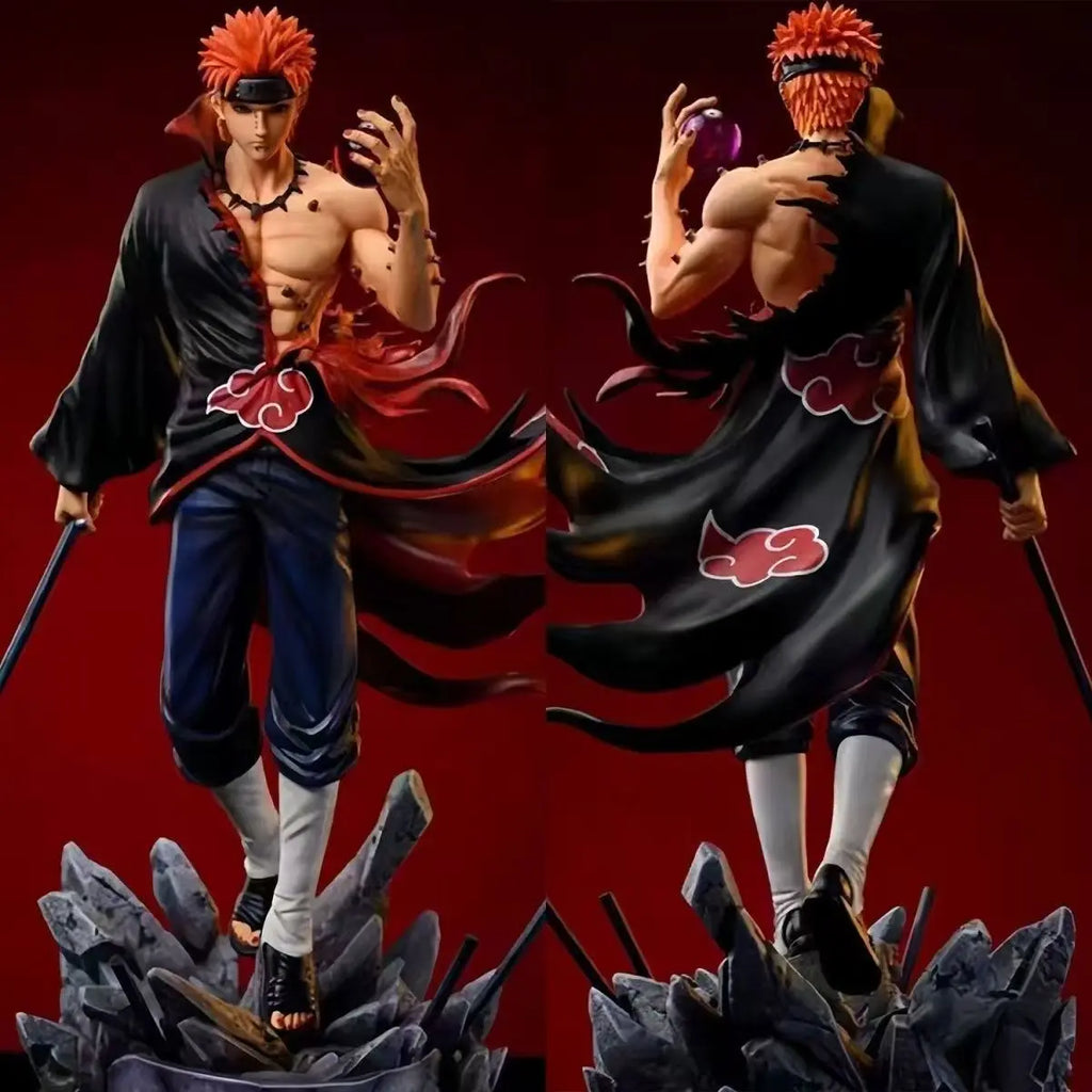 Handmade 22.5cm/8.86in Anime NARUTO Character Pain Action Character PvC Statue Desktop Jewelry Series Model Toy Gift