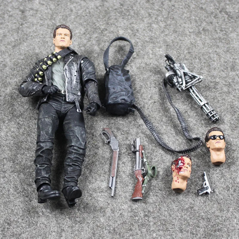 18cm NECA Terminator 2: Judgment Day T-800 Arnold Schwarzenegger PVC Action Figure Collectible Model Toy Gift
