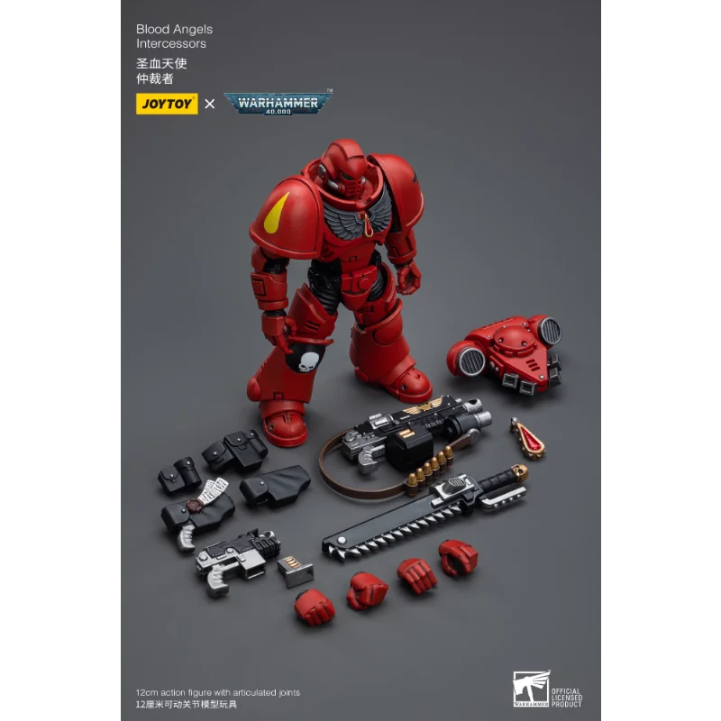 JOYTOY Dark Source Warhammer 40K Holy Blood Angel Arbitrator 1:18 Fully Moveable Soldier Model Play Tricks