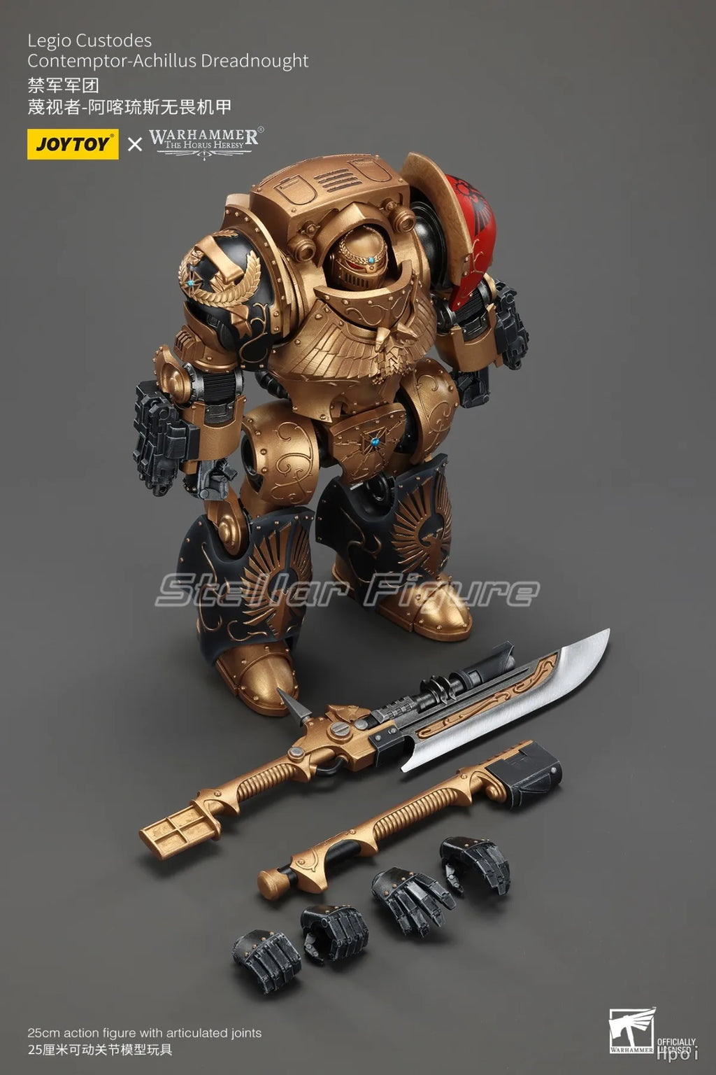 【SF】JOYTOY 1/18 Action Figure Legio Custodes Contemptor Achillus Dreadnought Model Toys Gifts Collection Ornaments