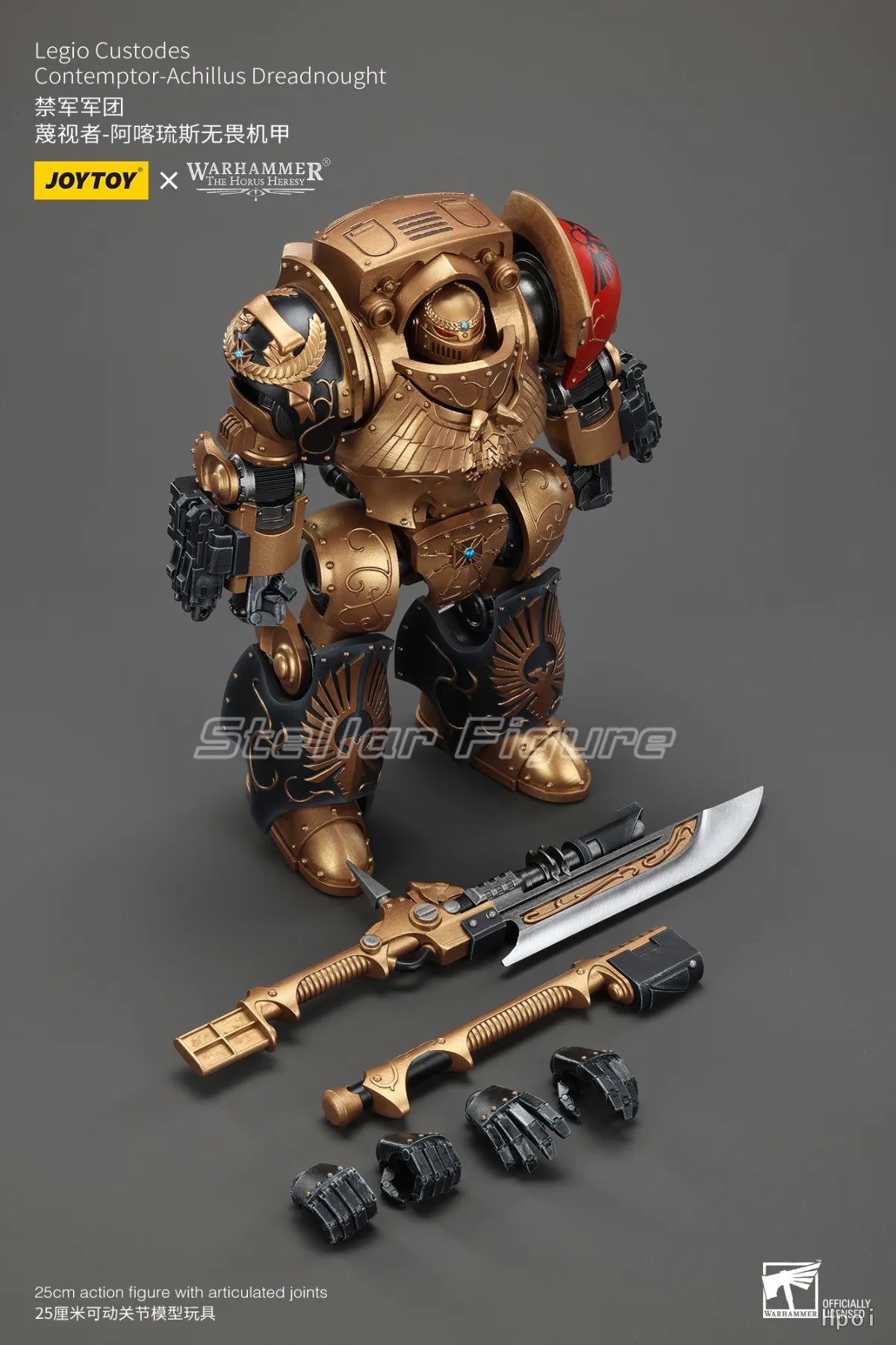 【SF】JOYTOY 1/18 Action Figure Legio Custodes Contemptor Achillus Dreadnought Model Toys Gifts Collection Ornaments