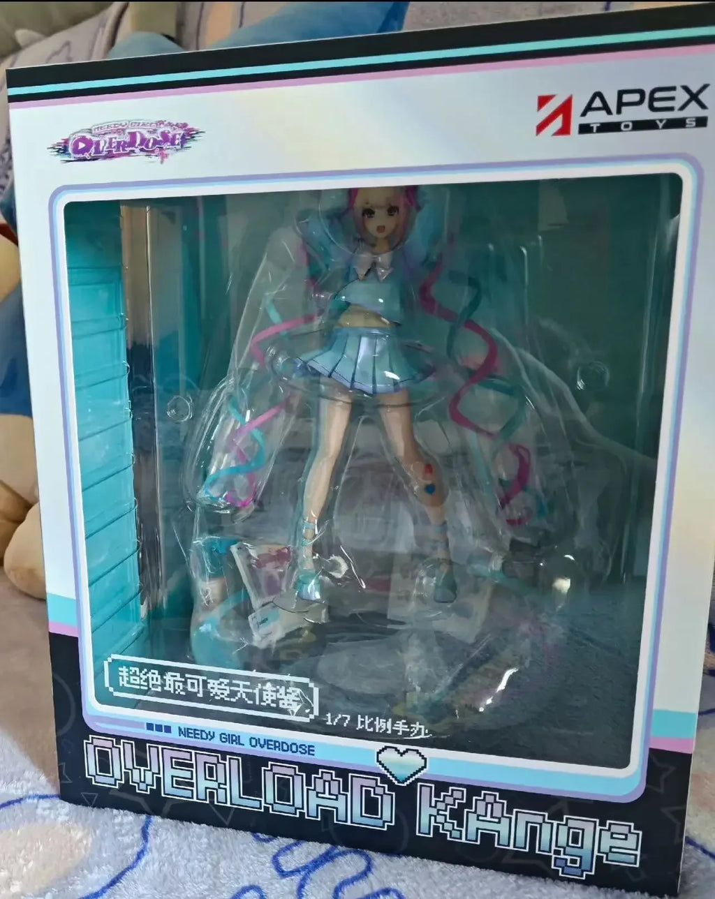 Original APEX Toys NEEDY GIRL OVERDOSE Ame-Chan Chouzetsu Saikawa Tenshi-Chan Anime Figure PVC 23.7CM Collectible Doll Toy Gifts