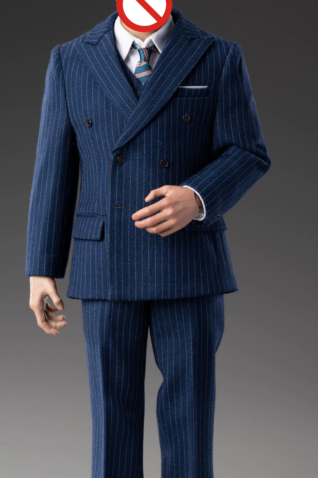 Toy Center CEN-M05 1/6 Maßstab Männlicher Gentleman Nadelstreifenanzug Kleidung Modell passend für AT027 TBL M34 M35 Starker Muskulöser Actionfiguren Körper