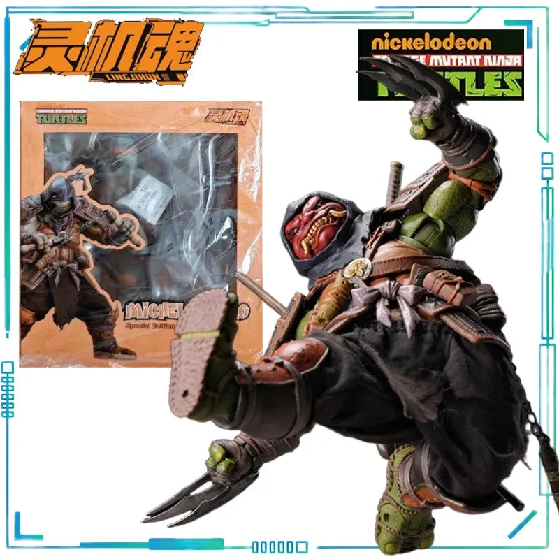 Memory Toys Gunman LING JIHUN Teenage Mutant Ninja Turtles ，WF Venue Limited Michelangelo and Raphael Movable Model Collection