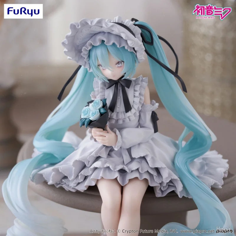 FuRyu Original 15Cm Noodle Stopper ヴィンテージドール Hatsune Miku Action Figure Toys For Kids Gift Collectible Model Ornaments