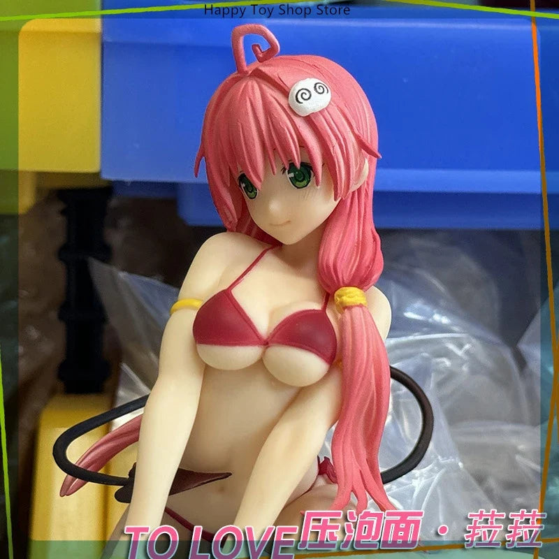16cm Tolove Lala Satalin Deviluke In Swimsuit Anime Girl Figure Model Statue Collection Desktop Decoration Ornament Toys Gifts