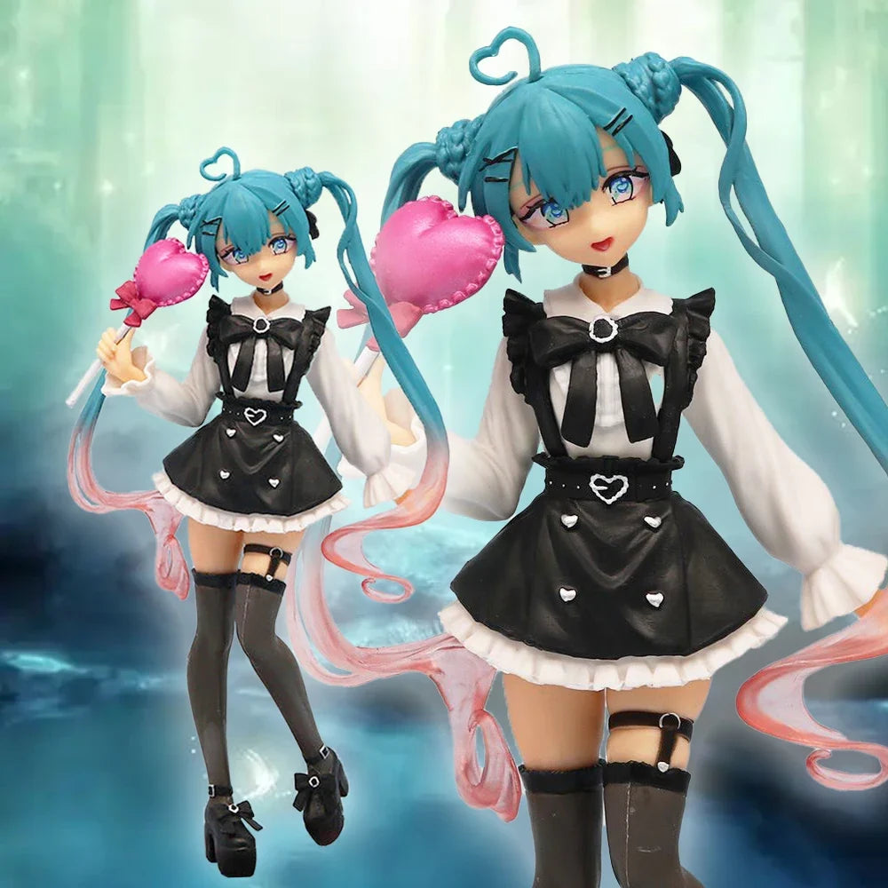 Anime 19cm Hatsune Miku Beauty Girl Fashion Subclture Figure PVC Collection Model Birthday Gift Decoration Doll Model Kids Toys