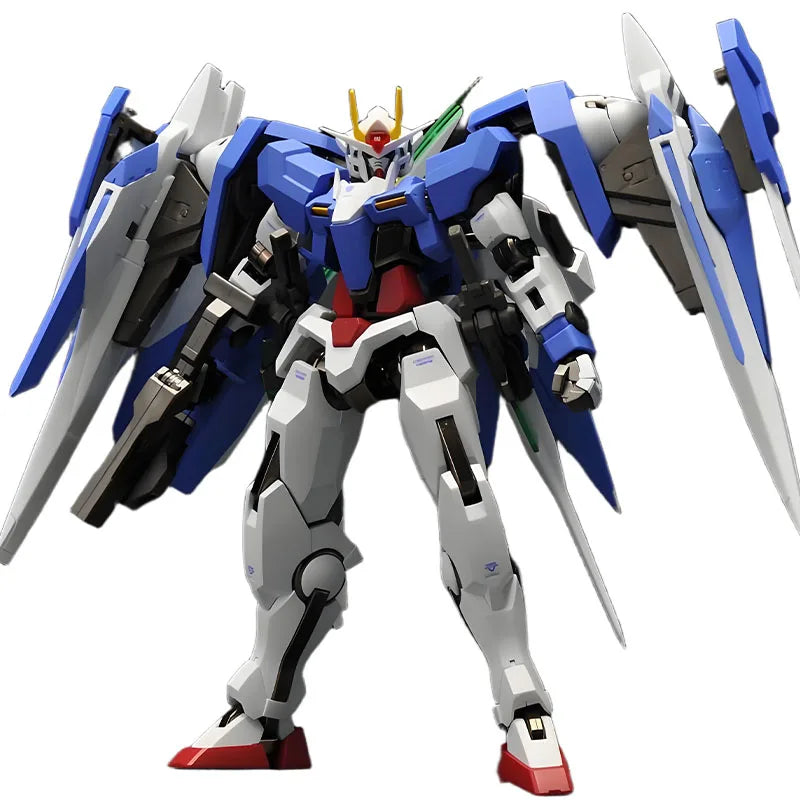Bandai Original Mobile Gundam METAL ROBOT 00 RAISER GN-0000+GNR-010 Anime Action Figures Toys for Boys Gift Model Ornaments