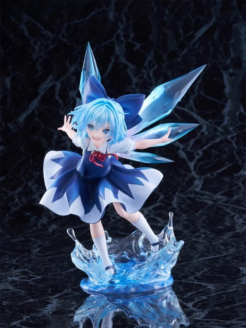 F NEX Original:Touhou Project Cirno Ice Elf 25cm PVC Action Figure Anime Figure Model Toys Figure Collection Doll Gift