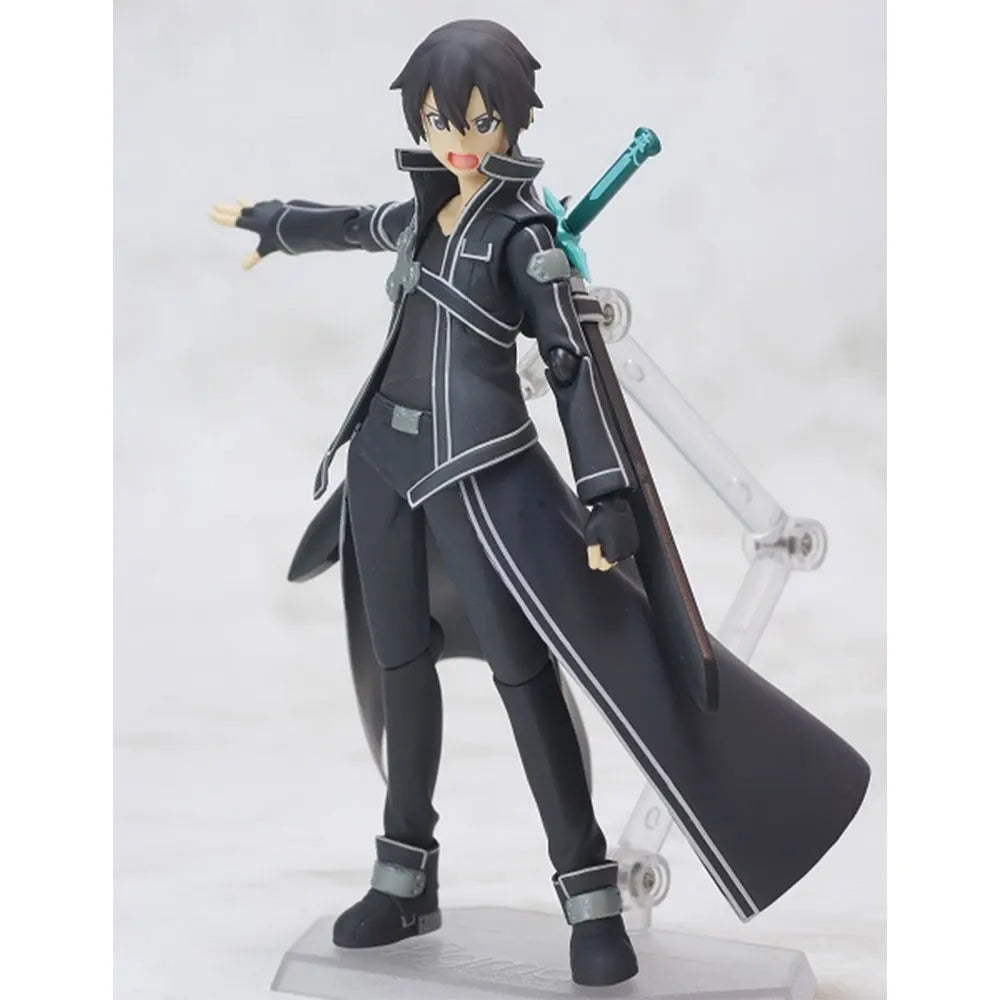 15CM Anime Sword Art Online Figure #174 Kirito Standing Anime Model Toy Gift Collection Decorative Ornament PVC