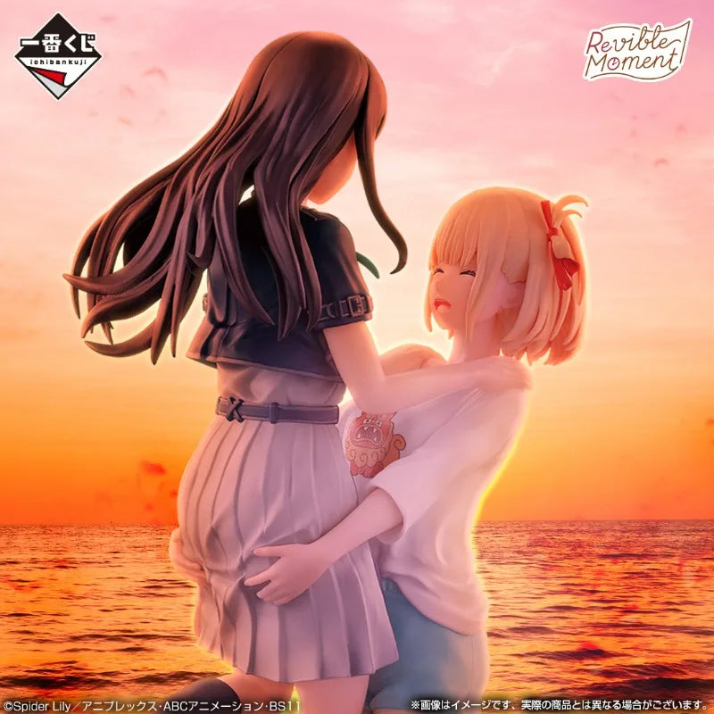 Original BANDAI Ichiban Kuji Lycoris Recoil Vol.3 Revible Moment Takina Figure Anime Action Model Collectible Toys Gif