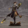 26cm Genshin Impact Zhongli Standing Position Hold A Knife Game Gk Statue Boys Collection Desktop Decoration Ornament Toys Gifts