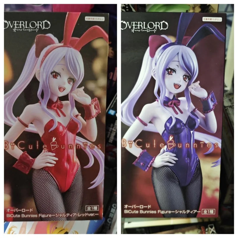 new FuRyu Bicute 26cm Bunnies Shalltear Bloodfallen Bunny Girl Overlord Origina Collectible Model Anime Figure Toy Birthday Gift