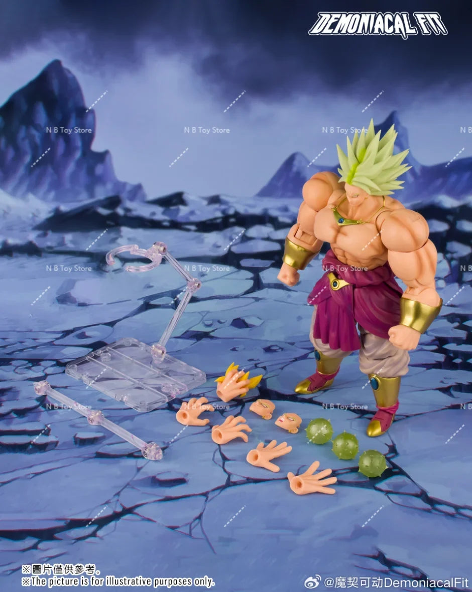 In Stock Dragon Ball Demoniacal Fit DF SHF Legendary Berserker Shatter The Universe Broly Action Figure Toy Model Gift