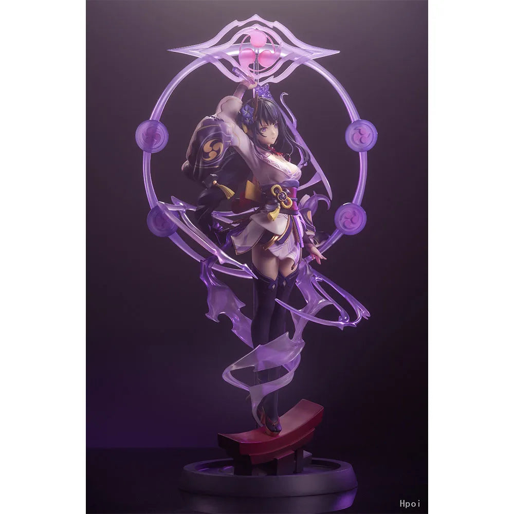 23CM Anime Game Genshin Impact Raiden Shogun Figure Cute Cool Anime Model Toys Gifts Collection Action Figure  Ornaments PVC