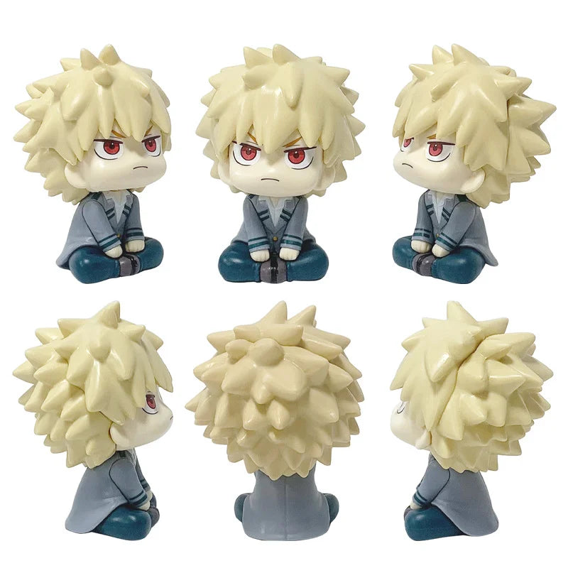 Boku No Hero Academia Anime Figure 10cm Midoriya Izuku Action Figure with Bakugo Katsuki/Todoroki Shoto PVC Collection Toys