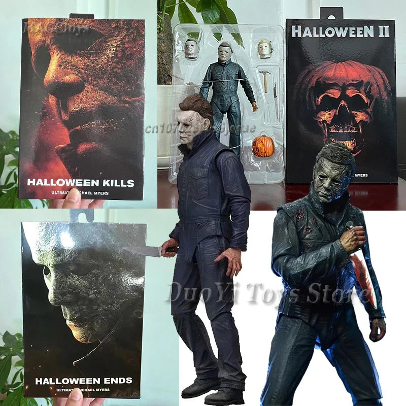 NECA Michael Myers Figure With LED Pumpkin Halloween Ends Ultimate Action Figures Toy Christmas Gift Halloween Horror Decor Toys
