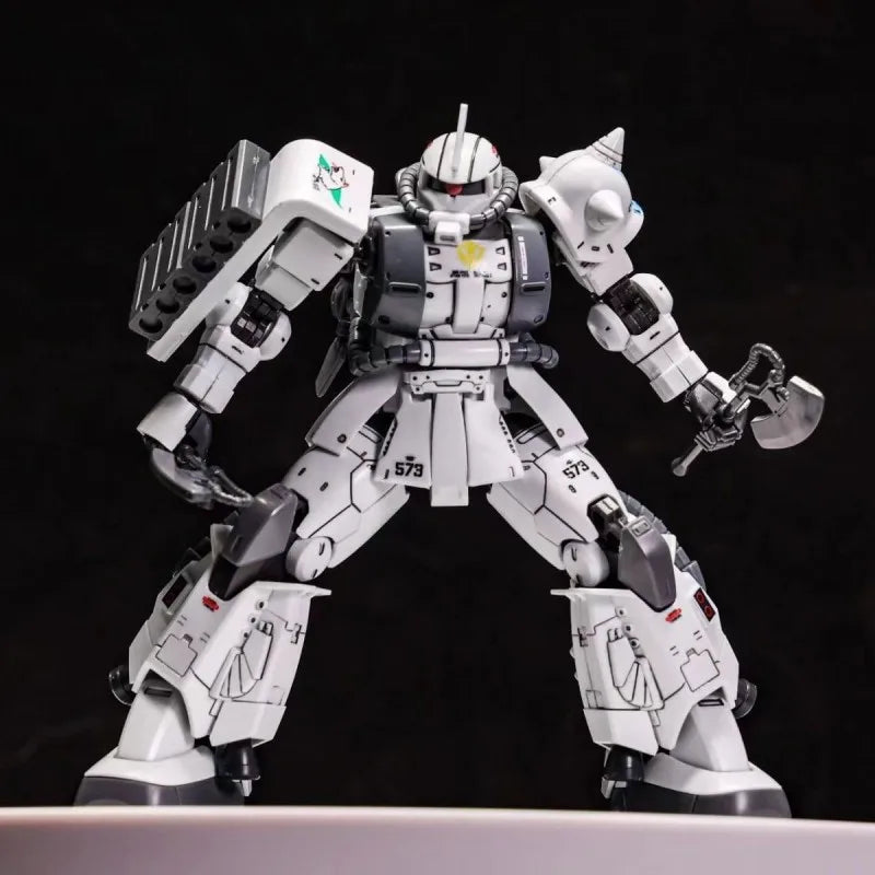 In-stock XINGDONG White Wolf GTO Zaku II Matsunaga Shin HG 1:144 White Wolf Water Decals Assembly Model Kit Anime Figure Gift