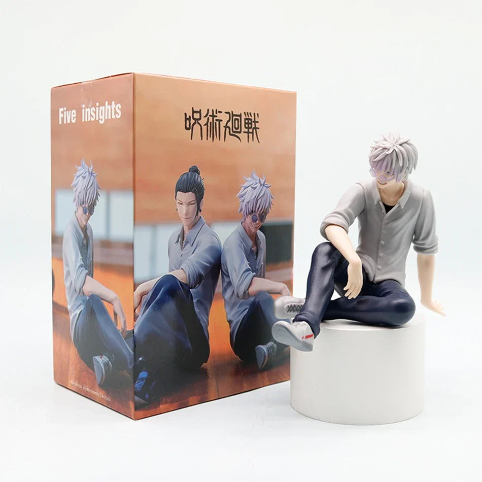 10cm Jujutsu Kaisen Mini Figures Satoru Gojo Figure Action Geto Suguru Figurine Q Version Anime Model PVC Collection Toys Statue