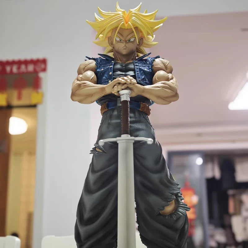 JT toys 53cm Dragon Ball Anime Figure Torankusu Figure Trunks PVC Statue Collection Model Decoration Custom Gift Toy