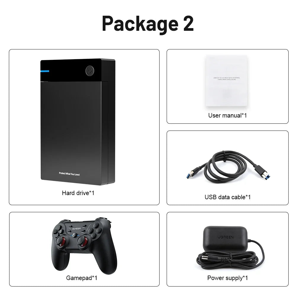 12TB Launchbox Game HDD with Big Box Super Console Built-in Emulator 45000+ Games For PS3/PS2/PS1/WII/SS/WIIU For Windows8/10/11