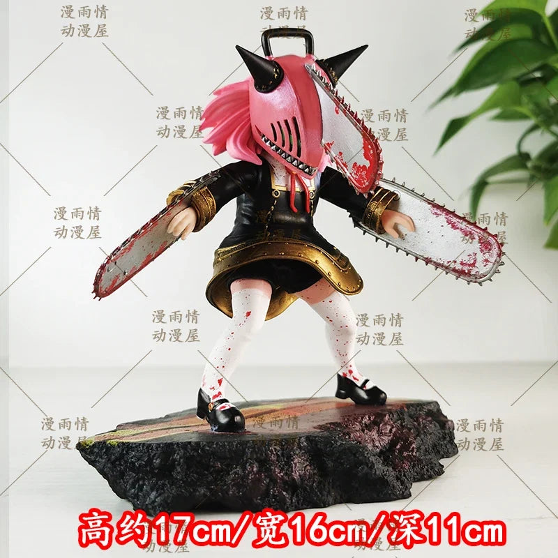 Reaper Anya Forger Chainsaw Man Garage Kit 2D Animation Collectible Action Figure Model Play Statue GK for Desktop Ornaments