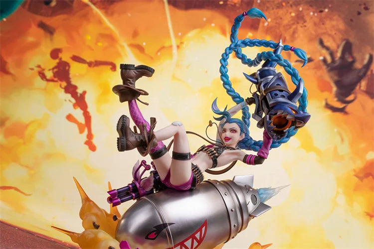 In Stock Myethos League of Legends LOL Jinx JINX Ornaments Figures Game Peripherals Movable Figures Collection Gifts