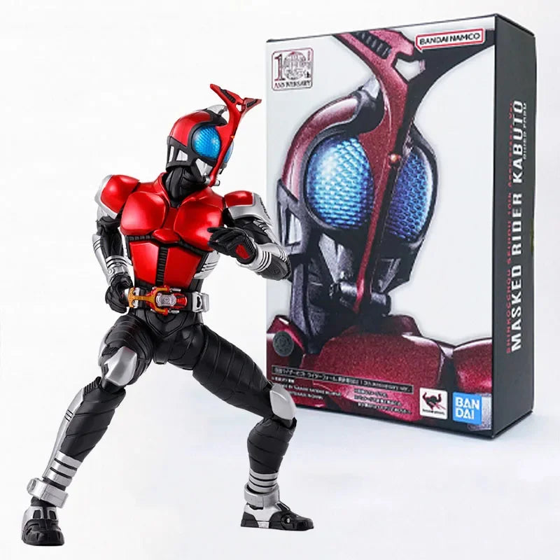 Original Bandai S.H.Figuarts MASKED RIDER GATACK/KABUTO RIDER FORM SHINKOCCHOU SHIHOU 10th Anniversary Ver Action Figure Model